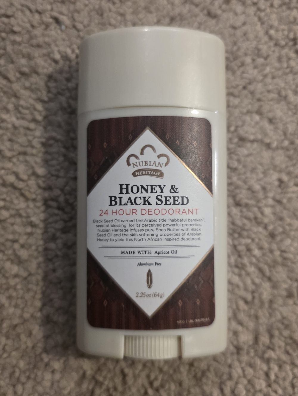 Nubian Heritage Honey & Black Seed 24 Hour Deodorant